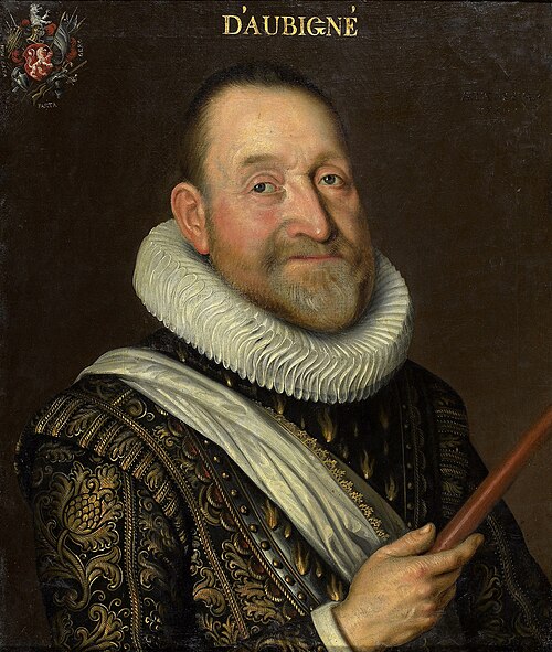 Portrait de Théodore Agrippa d'Aubigné, Lettres, Renaissance, 1552 — 1630