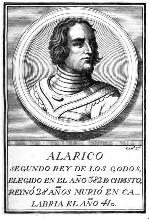 Portrait de Alaric Ier, Militaire, Antiquité, 370 — 410