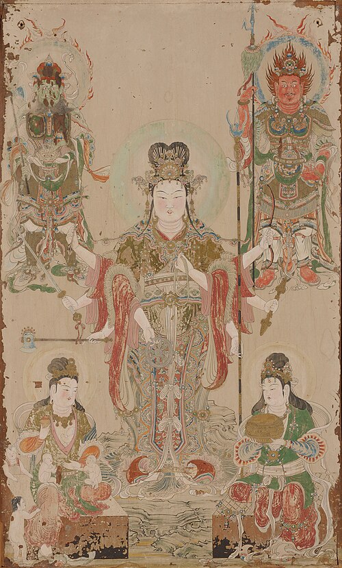Portrait de Benzaiten, Mythologie, Moyen Âge