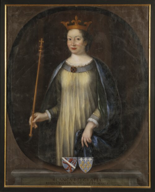 Portrait of Blanche de Namur, Politics, Middle Ages, 1320 — 1363