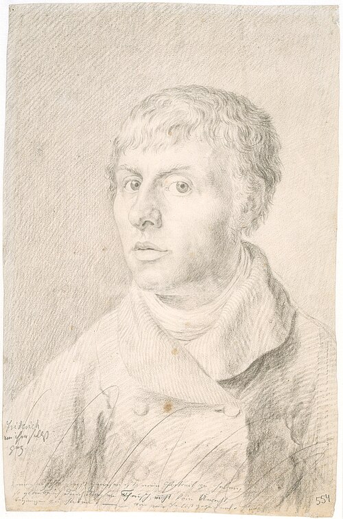 Portrait of Caspar David Friedrich, Visual Arts, Antiquity, 1774 — 1840