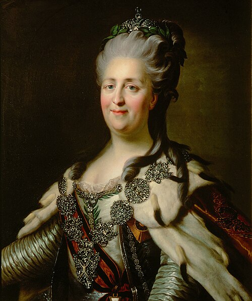 Portrait de Catherine II de Russie, Politique, Temps modernes, 1729 — 1796