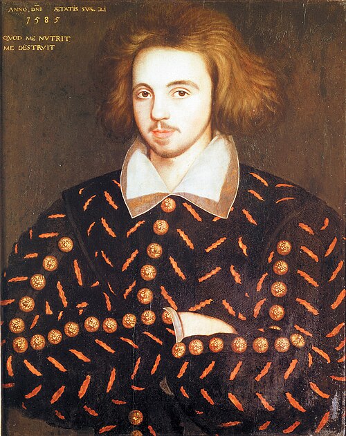 Portrait of Christopher Marlowe, Performing Arts, Renaissance, 1564 — 1593