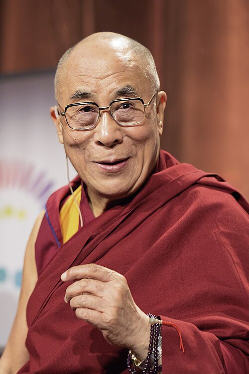 Portrait de Tenzin Gyatso, 14e Dalaï-Lama, Spiritualité, XXe siècle