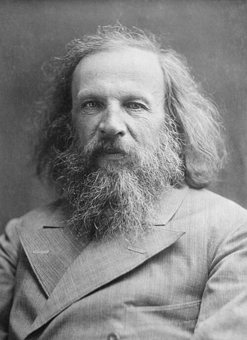 Portrait de Dmitri Mendeleïev, Sciences, XIXe siècle, 1834 — 1907