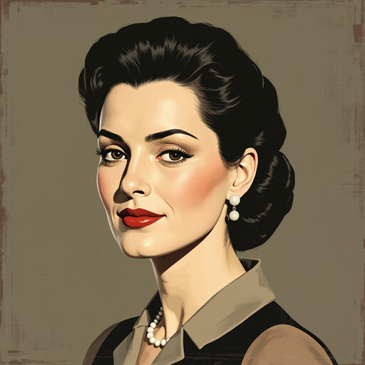 Portrait of Dominique Lemor, Society, 20th Century