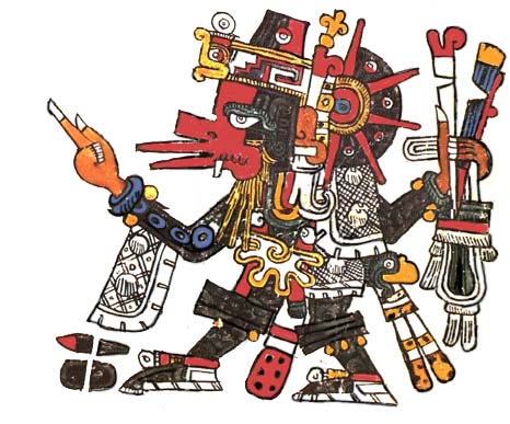 Portrait de Ehecatl, Mythologie, Moyen Âge