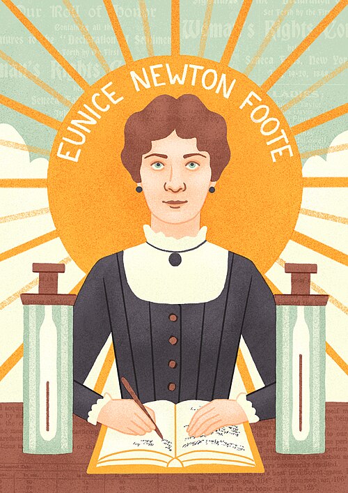 Portrait of Eunice Newton Foote, Sciences, 19th Century, 1819 — 1888