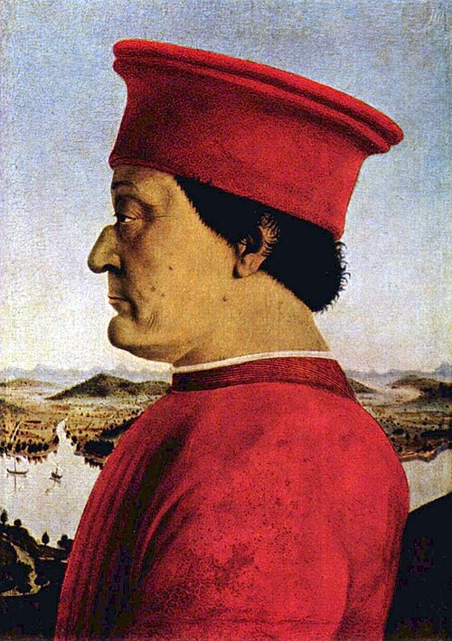 Portrait de Frédéric III de Montefeltro, Militaire, Renaissance, 1422 — 1482