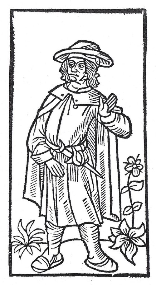 Portrait de François Villon, Lettres, Moyen Âge, 1431 — 1463