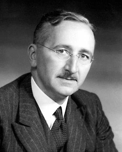 Portrait of Friedrich Hayek, Economics, 20th Century, 1899 — 1992
