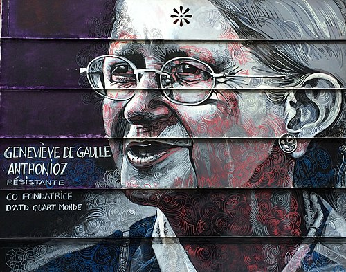 Portrait de Geneviève de Gaulle-Anthonioz, Société, XXe siècle, 1920 — 2002