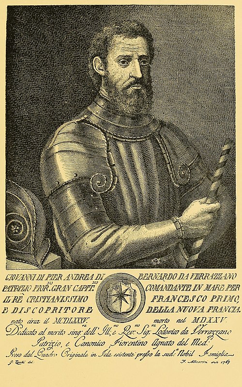 Portrait de Giovanni da Verrazzano, Exploration, Renaissance, 1491 — 1528