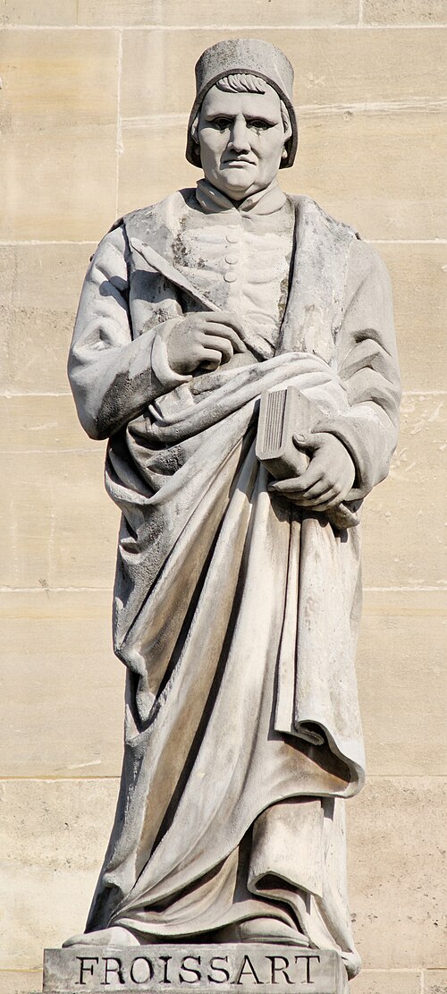 Portrait of Jean Froissart, Literature, Middle Ages, 1337 — 1410