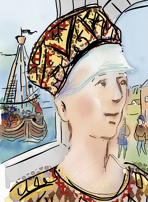 Portrait of Jeanne de Belleville, Military, Middle Ages, 1300 — 1359