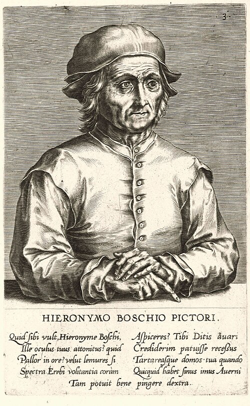 Portrait de Jérôme Bosch, Arts visuels, Antiquité, 1450 — 1516
