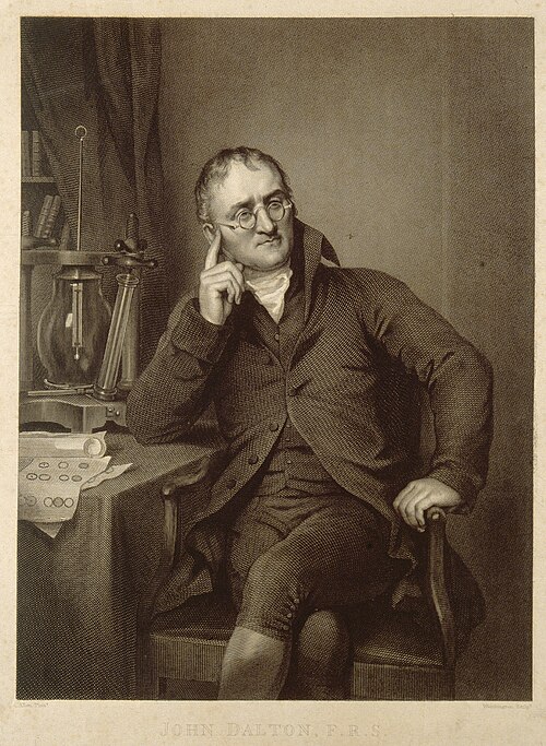 Portrait de John Dalton, Sciences, XIXe siècle, 1766 — 1844