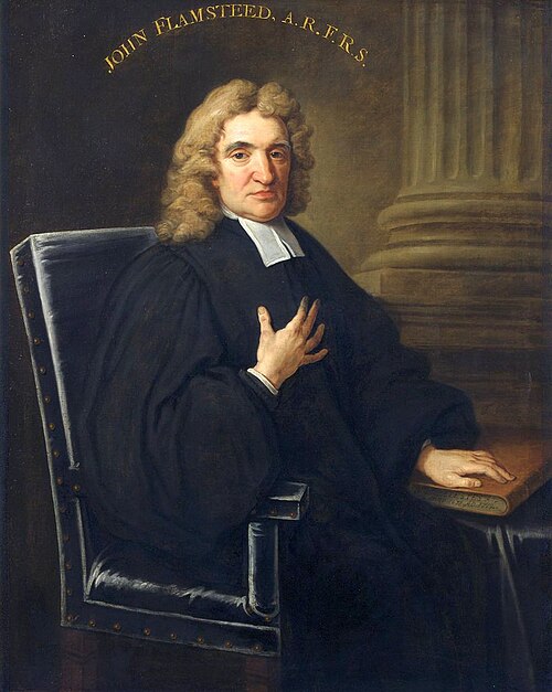 Portrait de John Flamsteed, Sciences, Temps modernes, 1646 — 1720