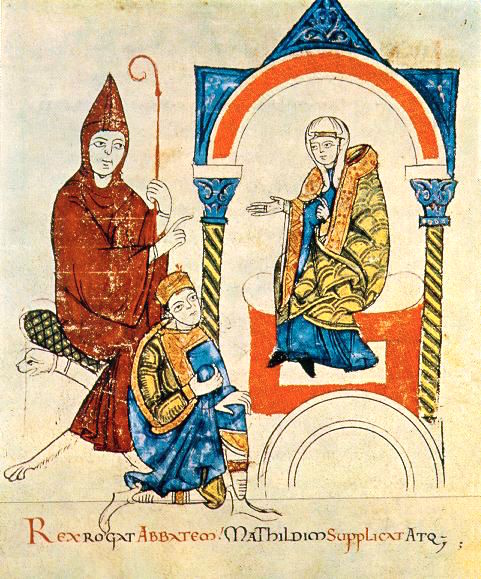 Portrait de Mathilde de Toscane, Politique, Moyen Âge, 1040 — 1115