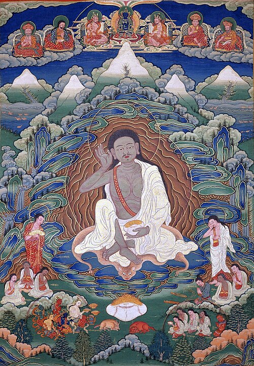 Portrait de Milarépa, Spiritualité, Moyen Âge, 1040 — 1123