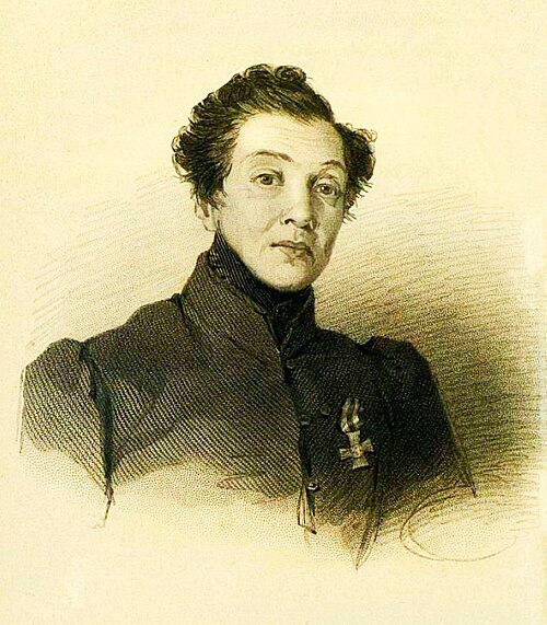 Portrait of Nadezhda Andreyevna Durova, Military, 19th Century