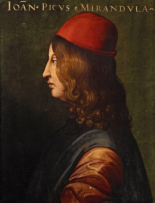 Portrait of Giovanni Pico della Mirandola, Philosophy, Renaissance, 1463 — 1494