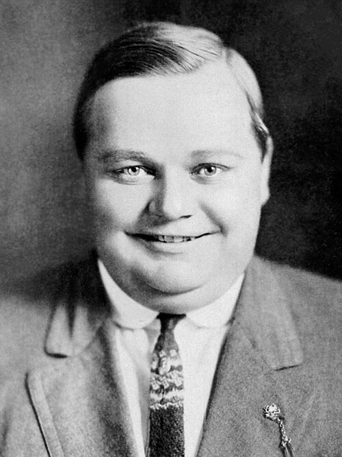 Portrait de Roscoe Arbuckle, Spectacle, XXe siècle, 1887 — 1933