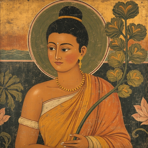 Portrait of Saṃghamittā