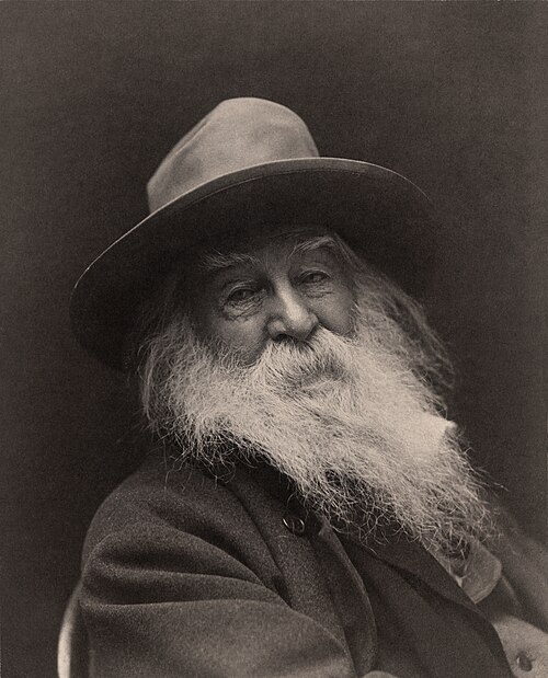 Portrait de Walt Whitman, Lettres, XIXe siècle, 1819 — 1892