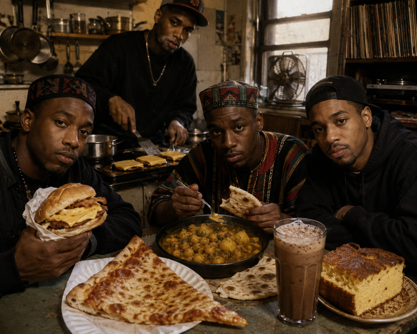 A Tribe Called Quest at the table