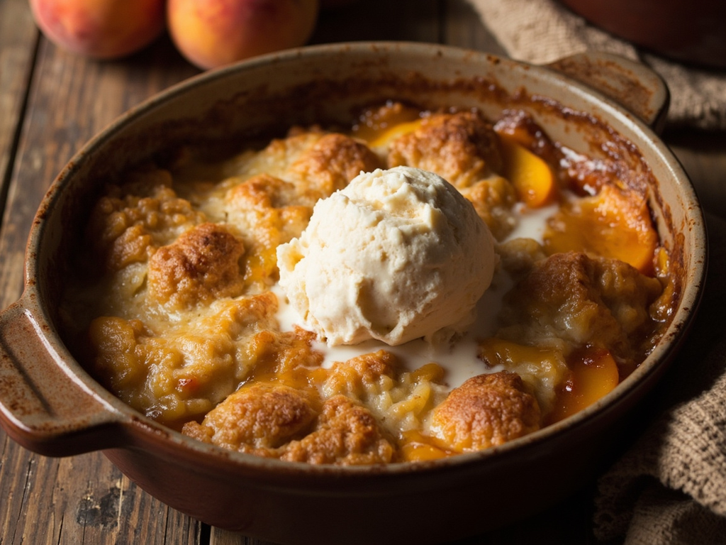 Cobbler aux pêches