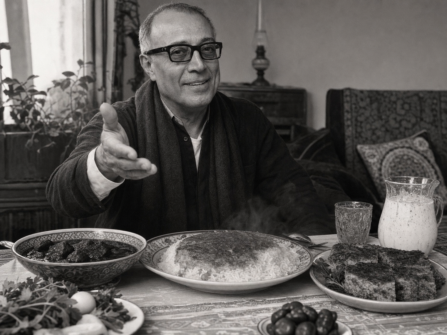 Abbas Kiarostami à table