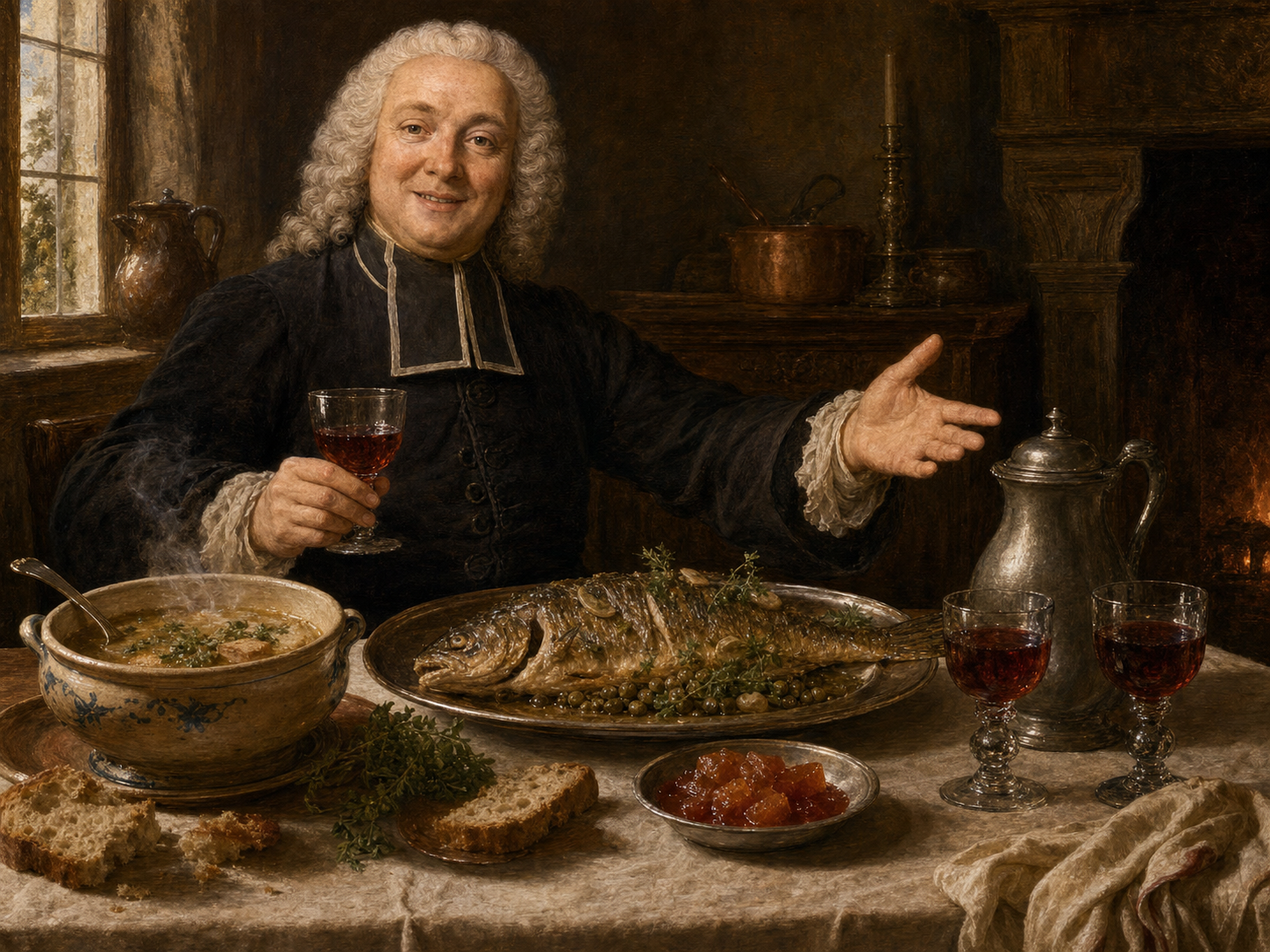 Abbé Prévost at the table