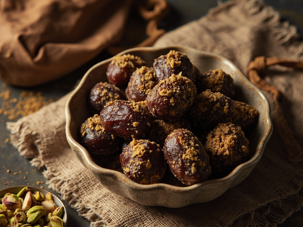 Boules de dattes au samn et à la farine d'orge