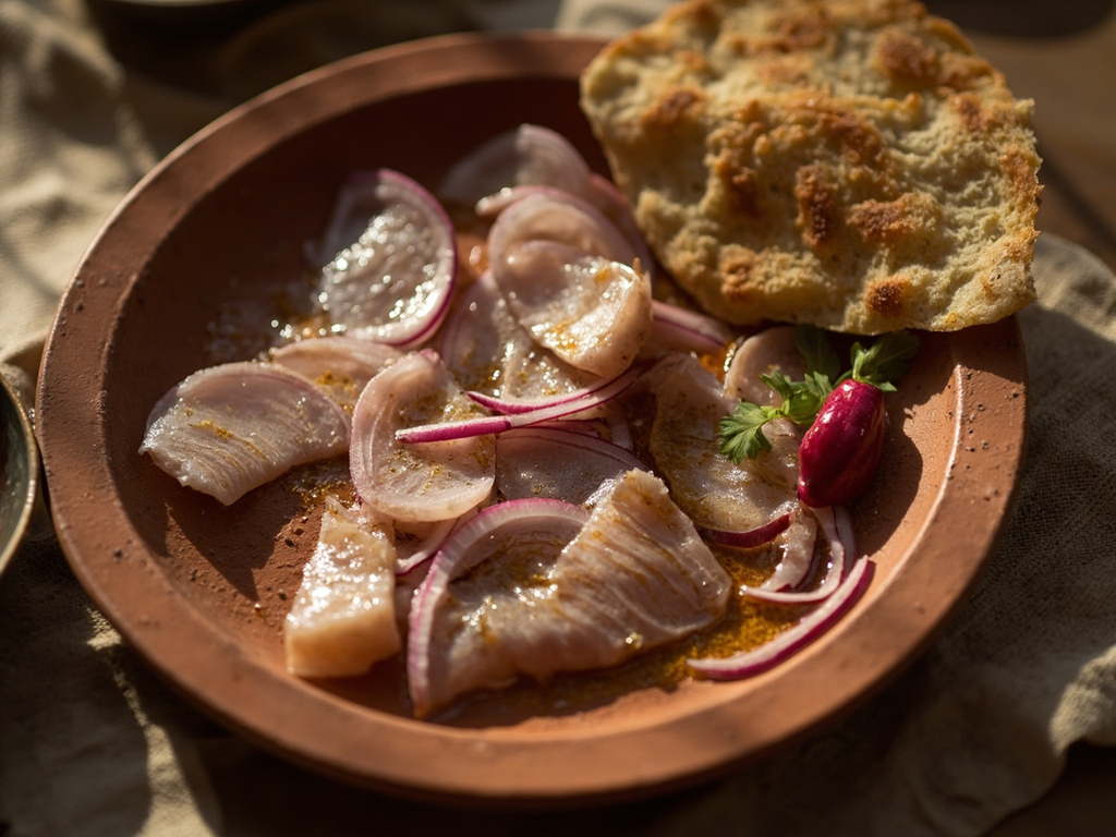 Poisson du Nil salé, inspiré des salaisons d'Égypte
