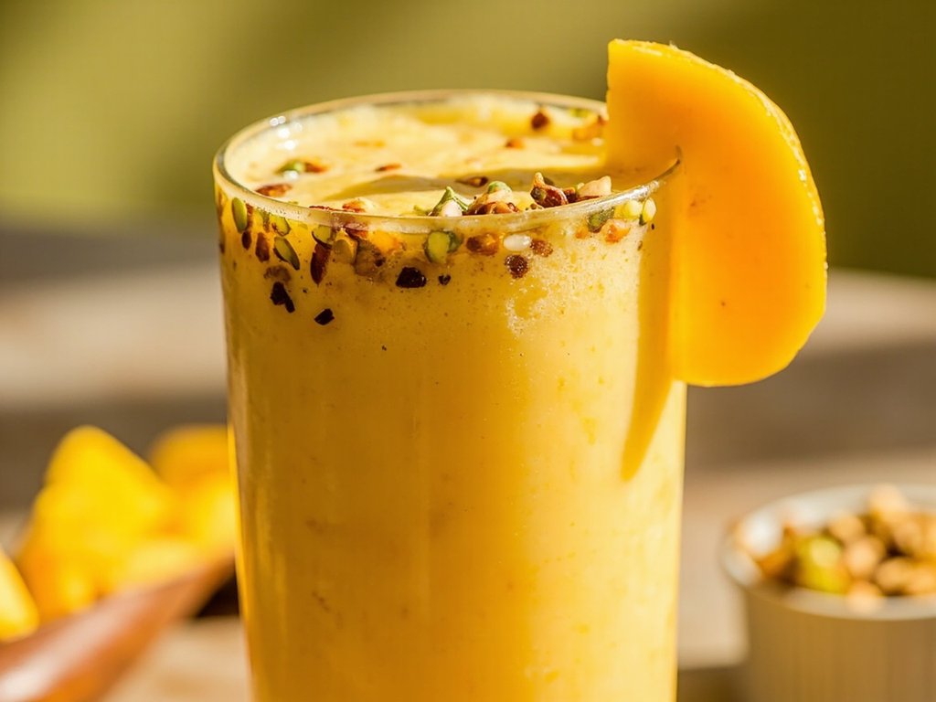 Mango lassi (boisson fraîche au yaourt et à la mangue)