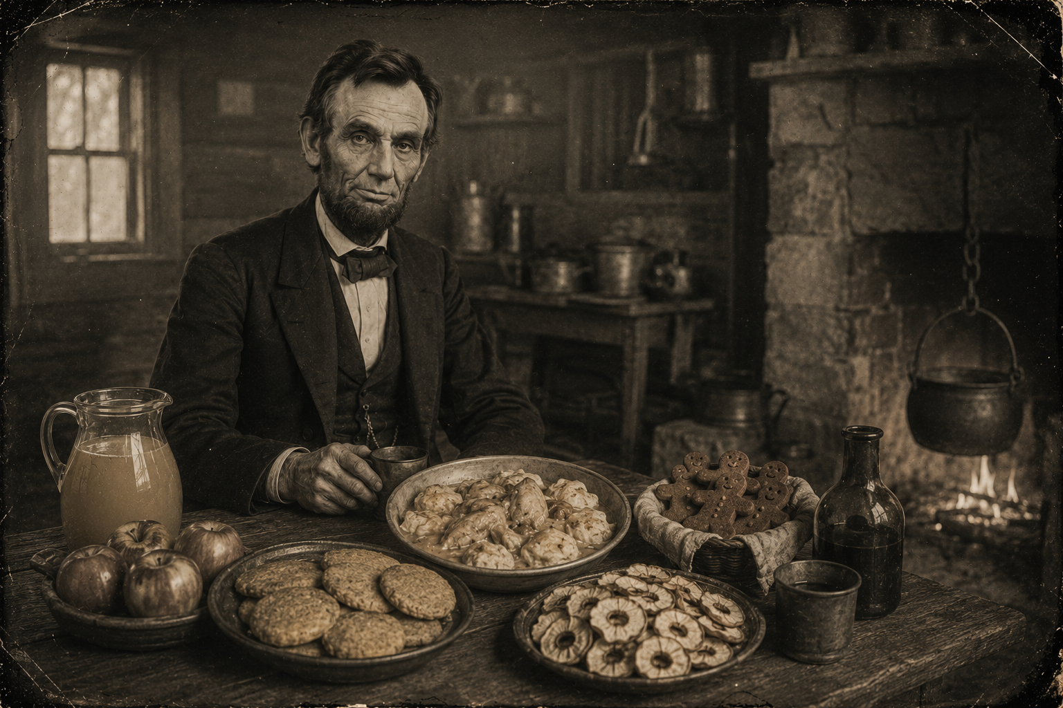 Abraham Lincoln à table