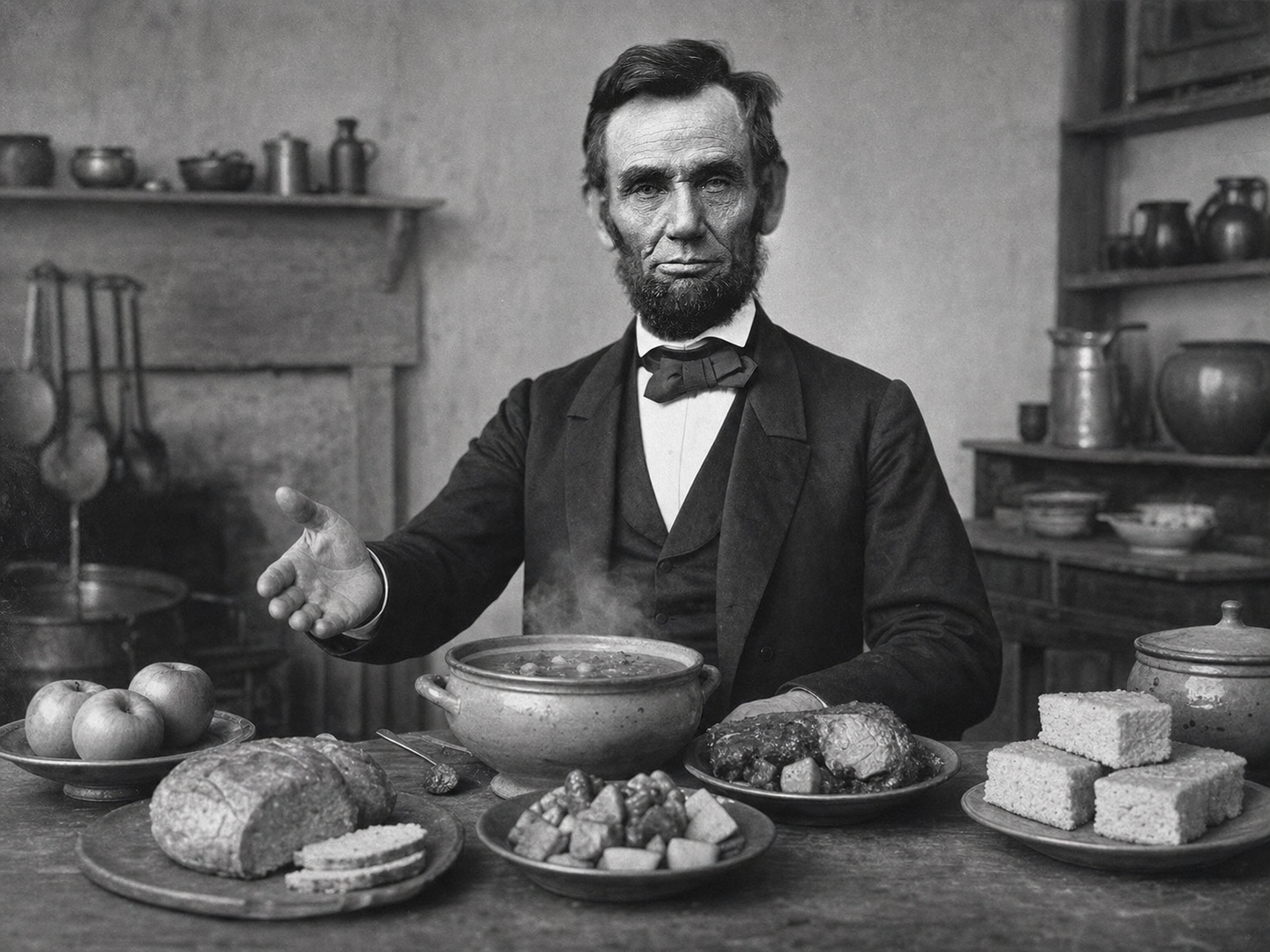Abraham Lincoln à table