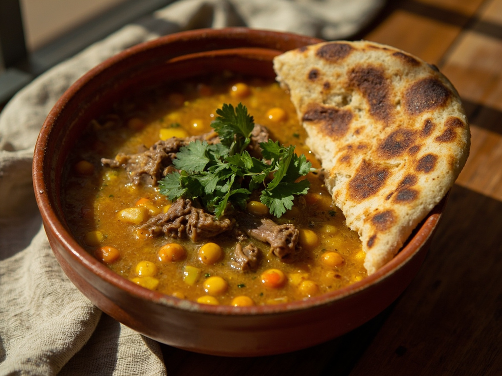 Tharīd à l'agneau et au murrī