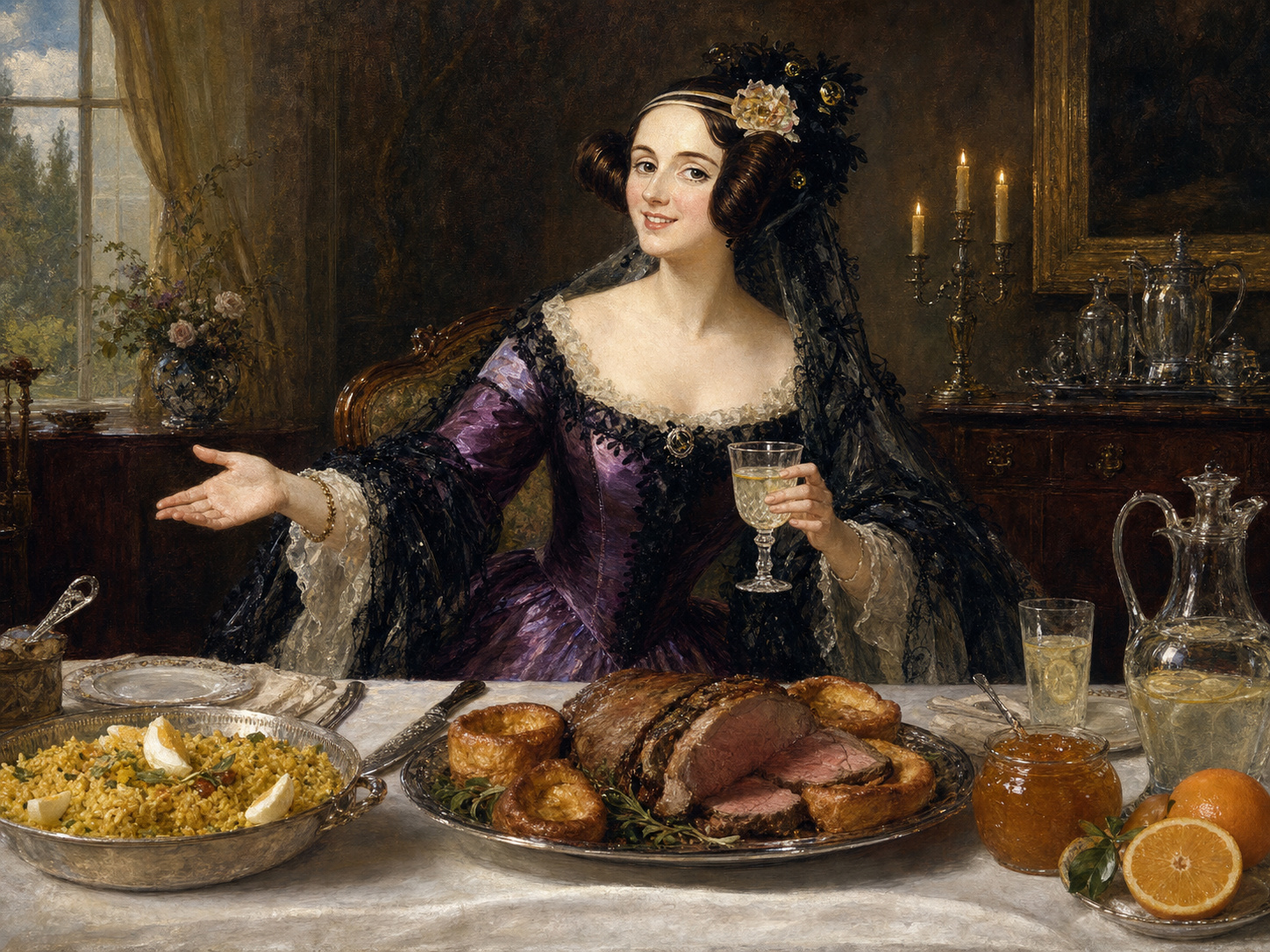 Ada Lovelace at the table