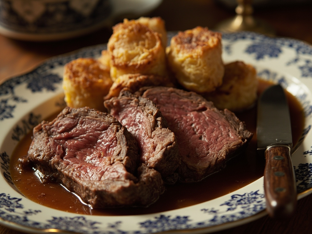 Roast beef et Yorkshire pudding