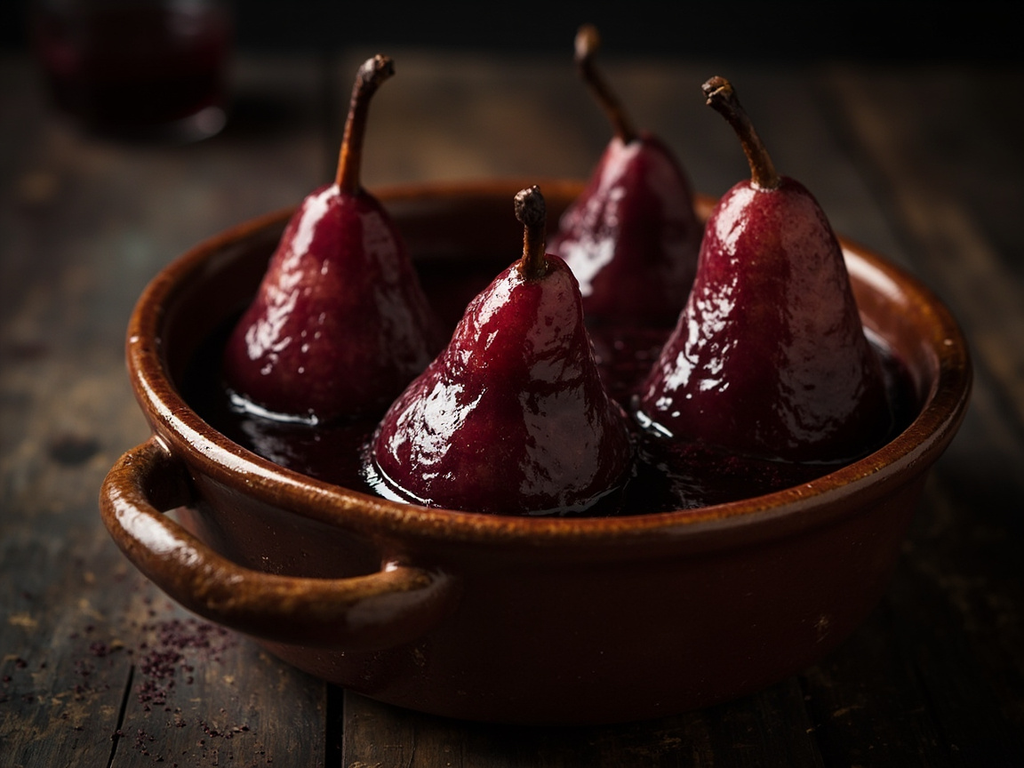 Pears in Wine and Honey for the Store