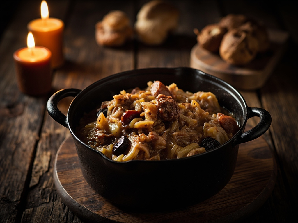 Bigos — ragoût de chou aigre du chasseur