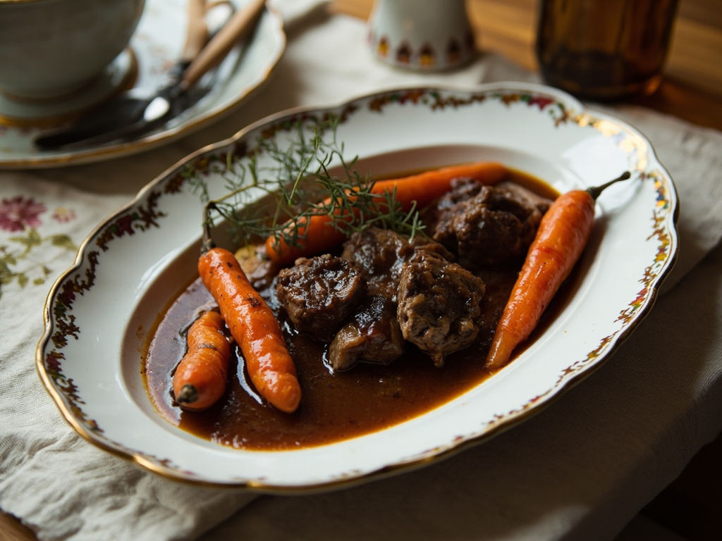 Bœuf à la mode pour le dîner de l'Institut