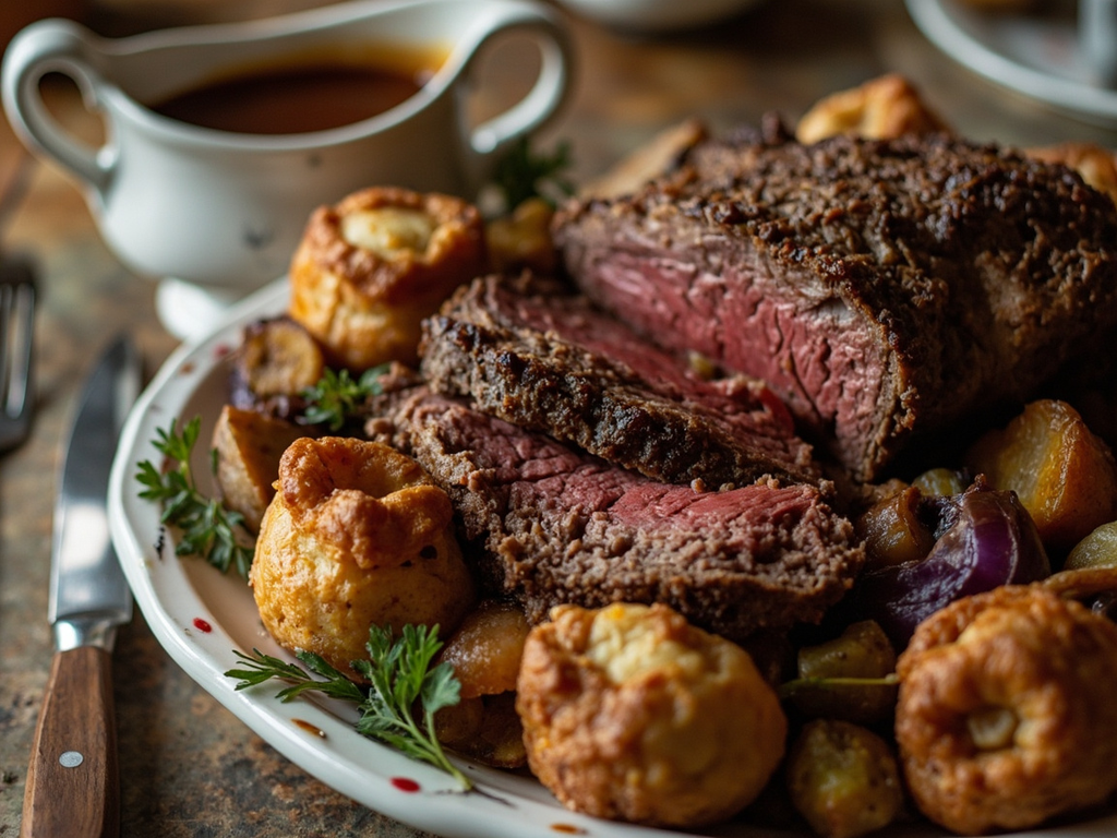 Roast beef du dimanche et Yorkshire pudding