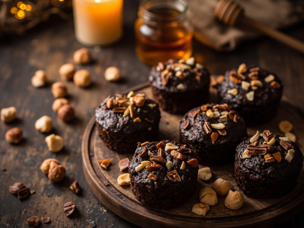Rye Honey Cakes with Hazelnuts