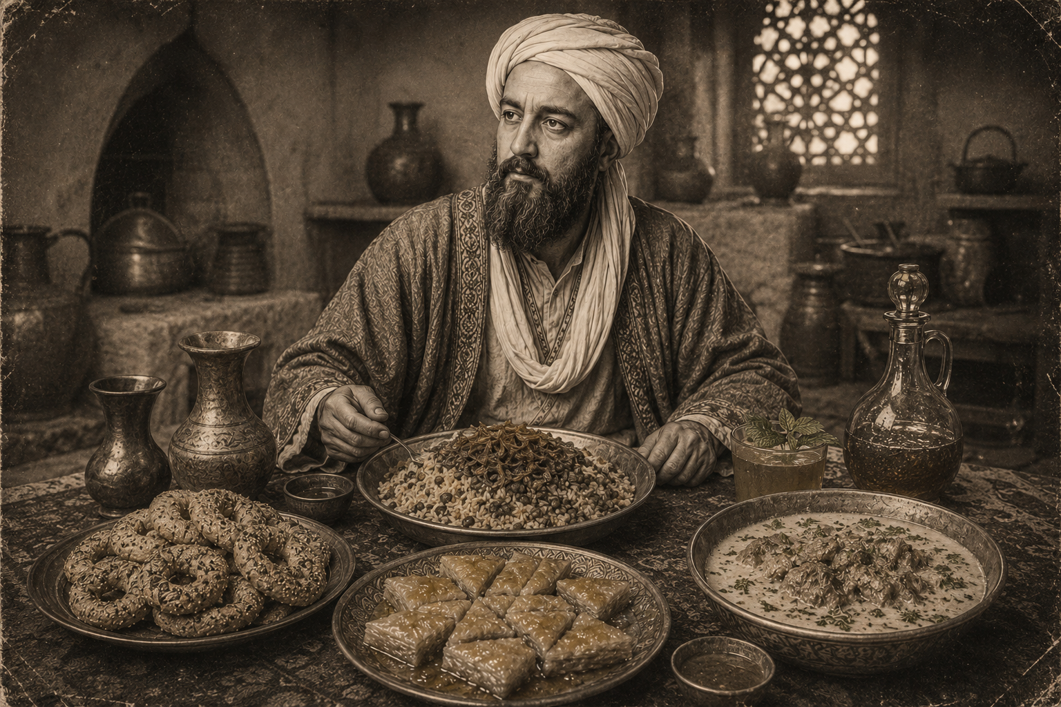 Al-Khwârizmî at the table