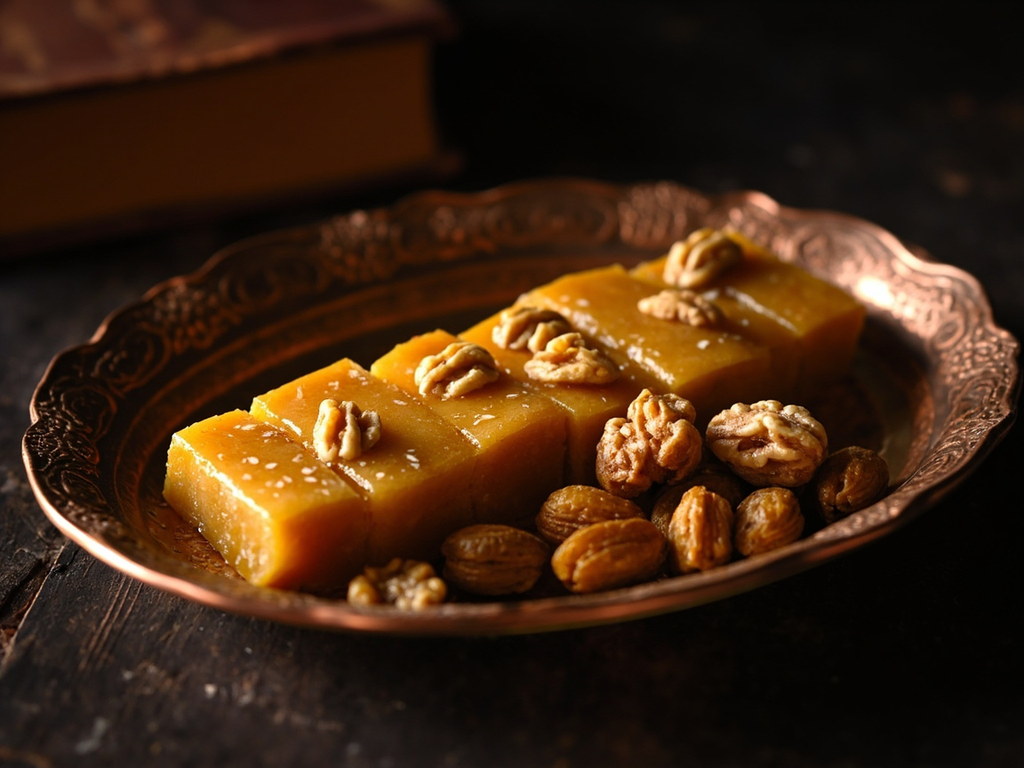 Halvo-yi kishmish (Halva de farine aux raisins secs)