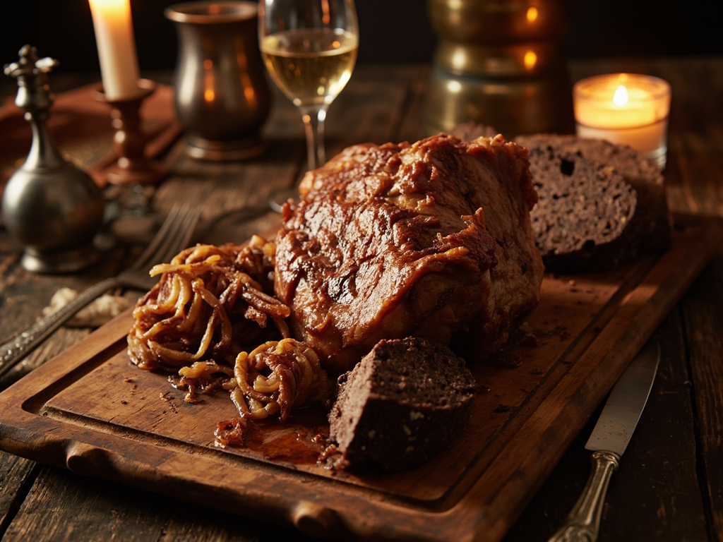 Schweinsbraten — rôti de porc au carvi et au seigle