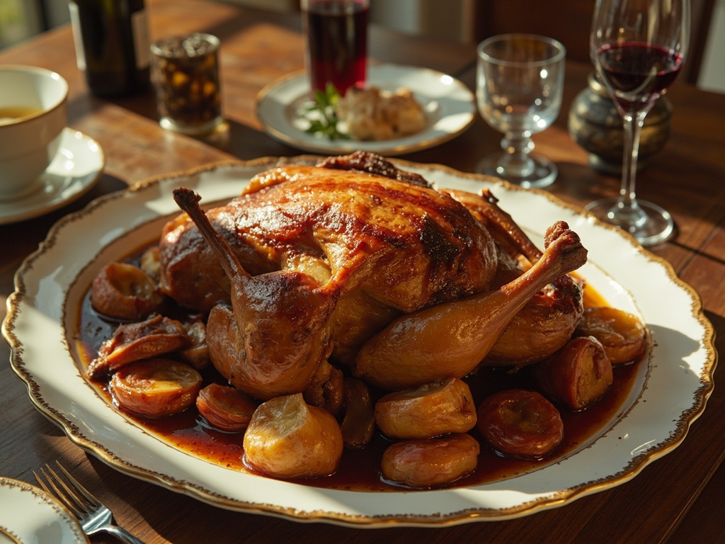 Le canard rôti aux navets façon dîner de la Réforme